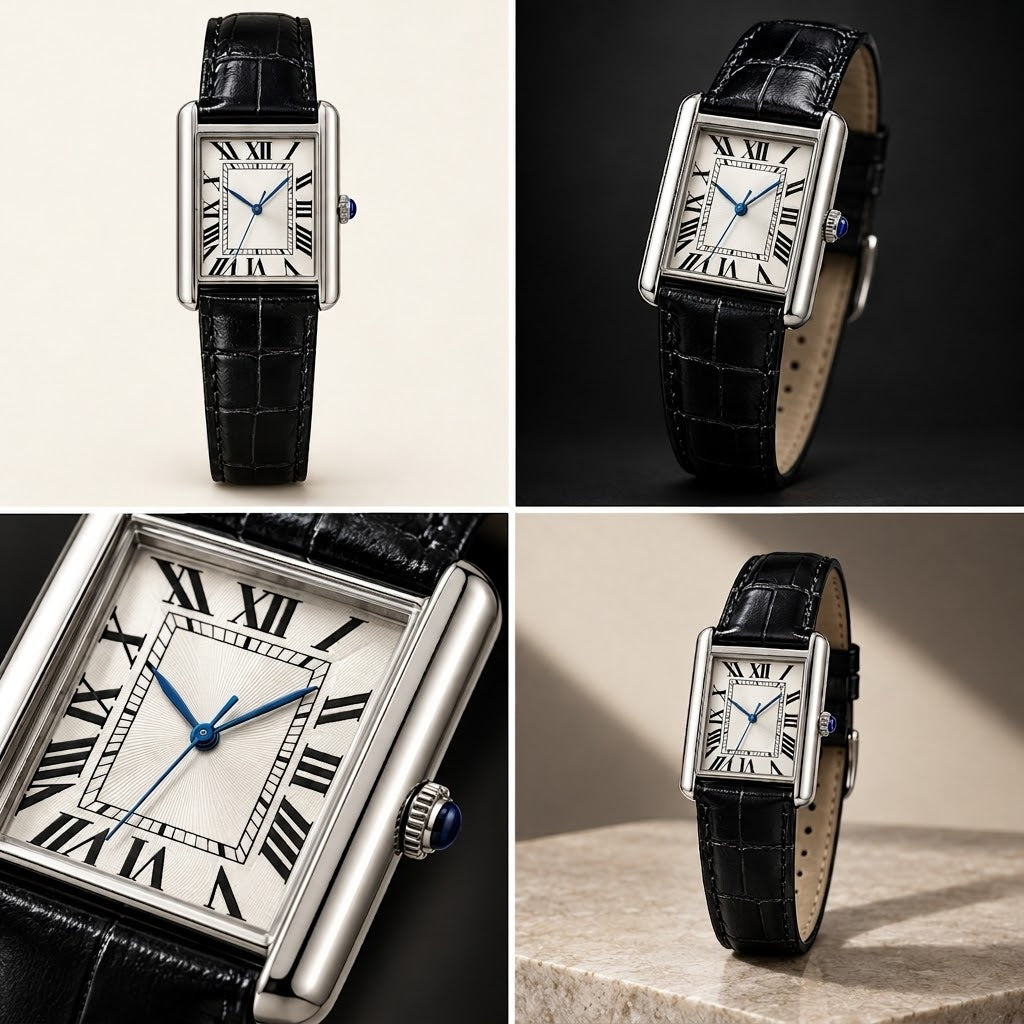 Tank OLD MONEY Watch in Leather Strap