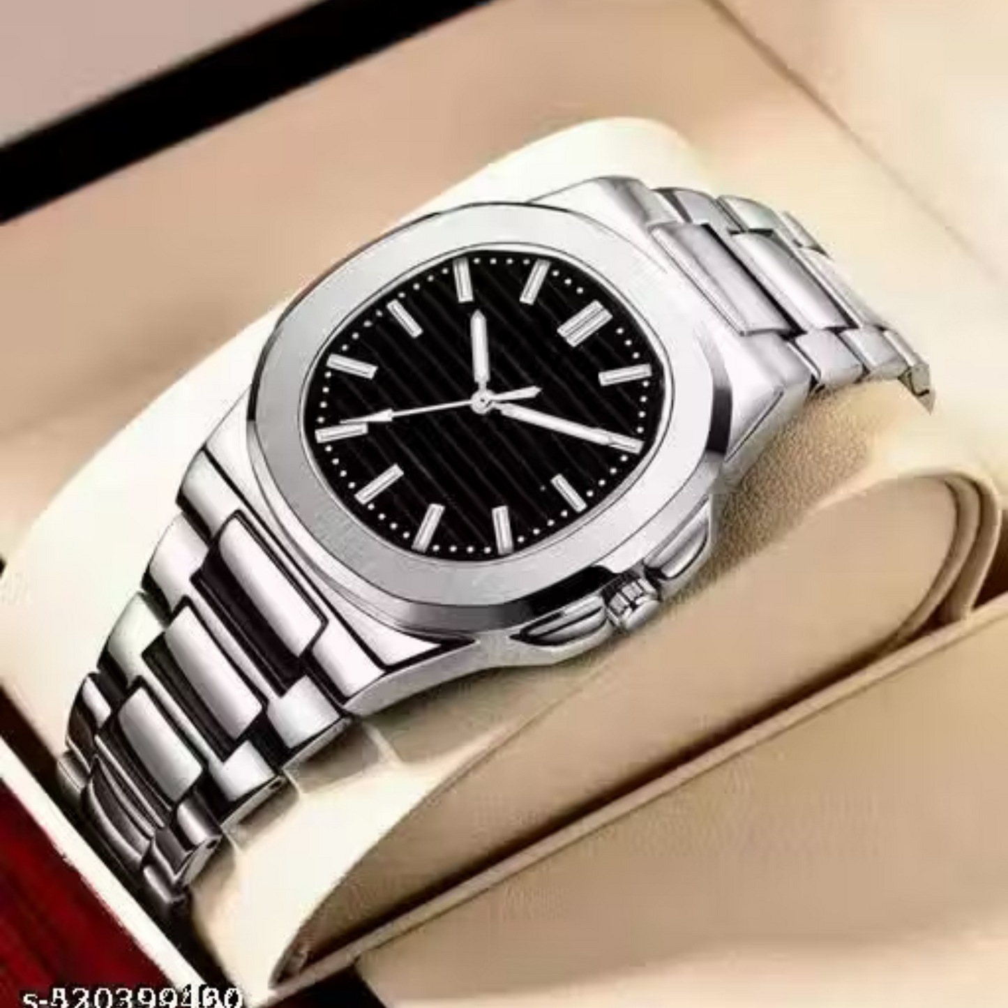 Square Nautilus Stainless Steel Watch for Men & Boys