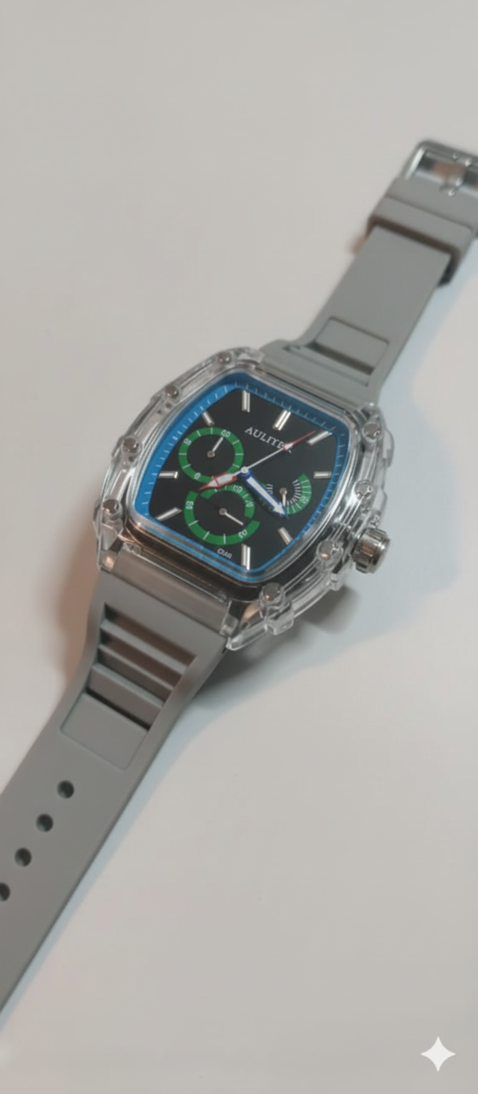 Frank Muller Transparent Dial Latest Article Watch with Rubber Strap(Plastic Case)