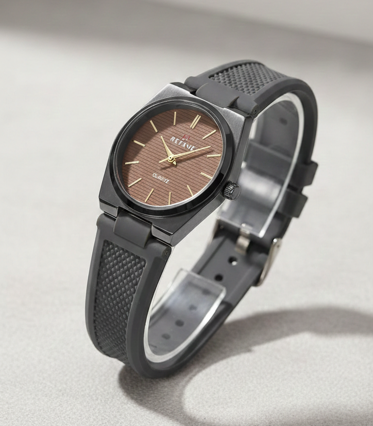 Silicone Tape Student Watch Men's Wristwatch Fashion Calendar Men's Watch