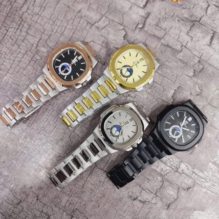 Square Nautilus Stainless Steel Watch for Men & Boys