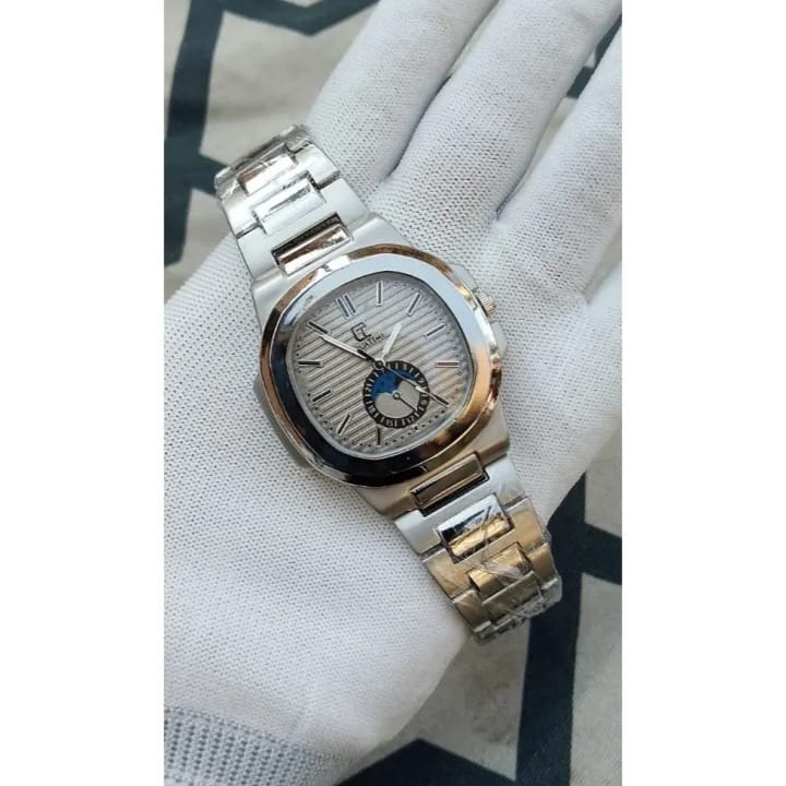 Square Nautilus Stainless Steel Watch for Men & Boys