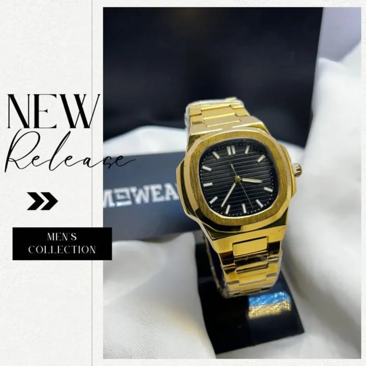 Square Nautilus Stainless Steel Watch for Men & Boys
