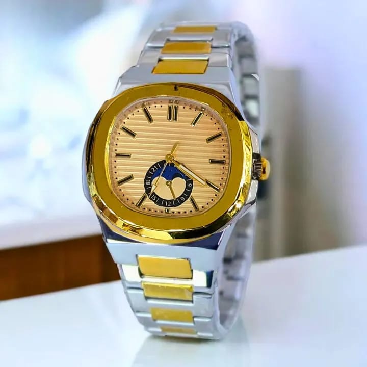 Square Nautilus Stainless Steel Watch for Men & Boys
