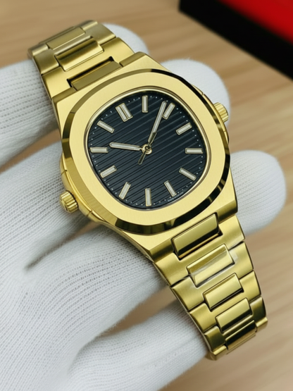 Square Nautilus Stainless Steel Watch for Men & Boys