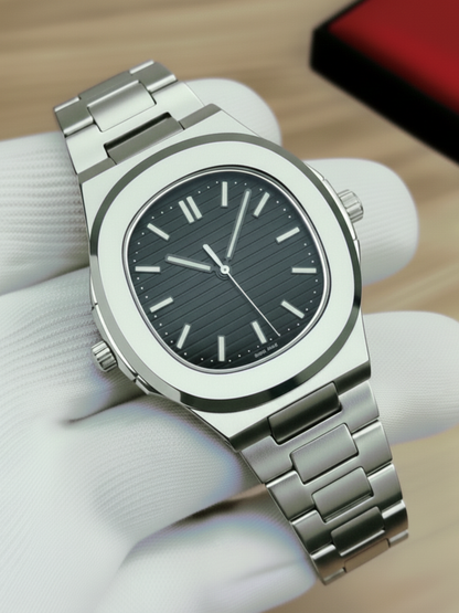 Square Nautilus Stainless Steel Watch for Men & Boys