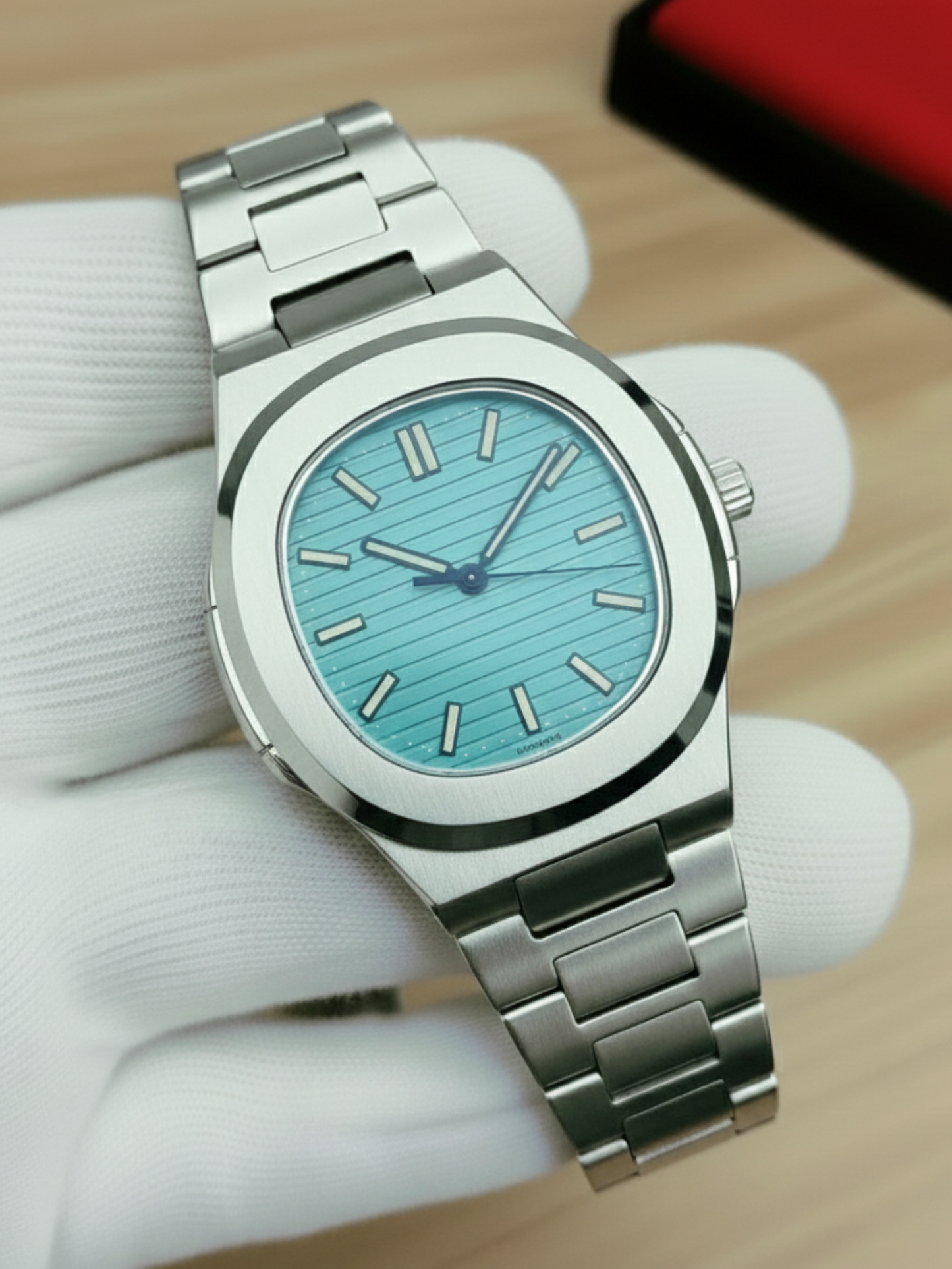 Patek Square Nautilus Stainless Steel Watch for Men & Boys