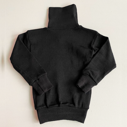 Pack of 3 High Neck for Kids| Winter Wool Full Sleeve Highneck for Children| White Skin Black Color