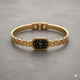 Stainless steel watch dial handcuff bracelet