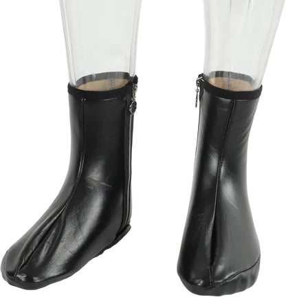 Warm Leather Socks Zipper Moza for Men Women