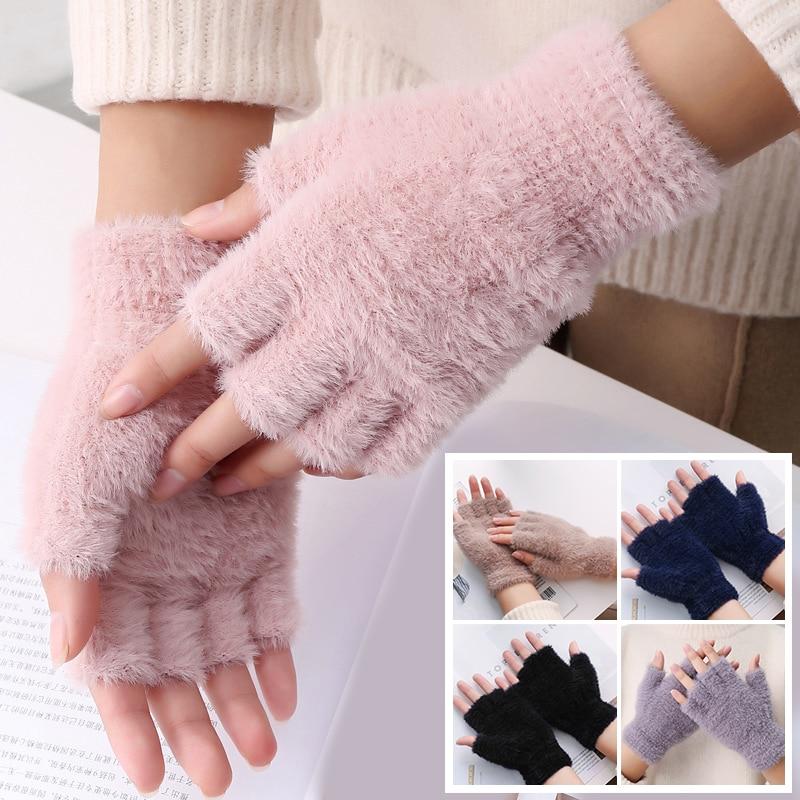 Half Finger Gloves for Women Girls