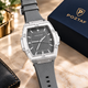 Rubber Strap Luxury Men’s Watch – Premium Stainless Steel Case with Silicone
