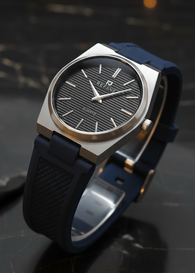 Silicone Tape Student Watch Men's Wristwatch Fashion Calendar Men's Watch