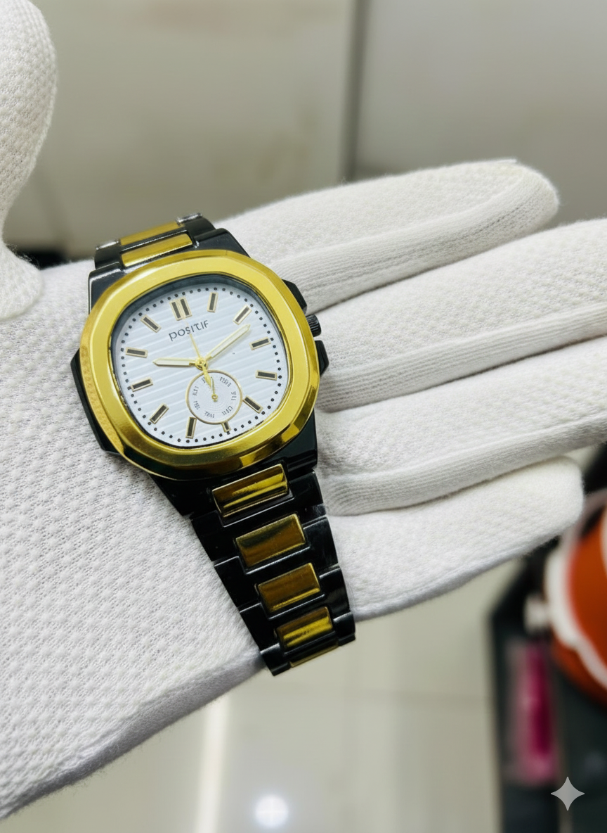 Square Nautilus Stainless Steel Watch for Men & Boys