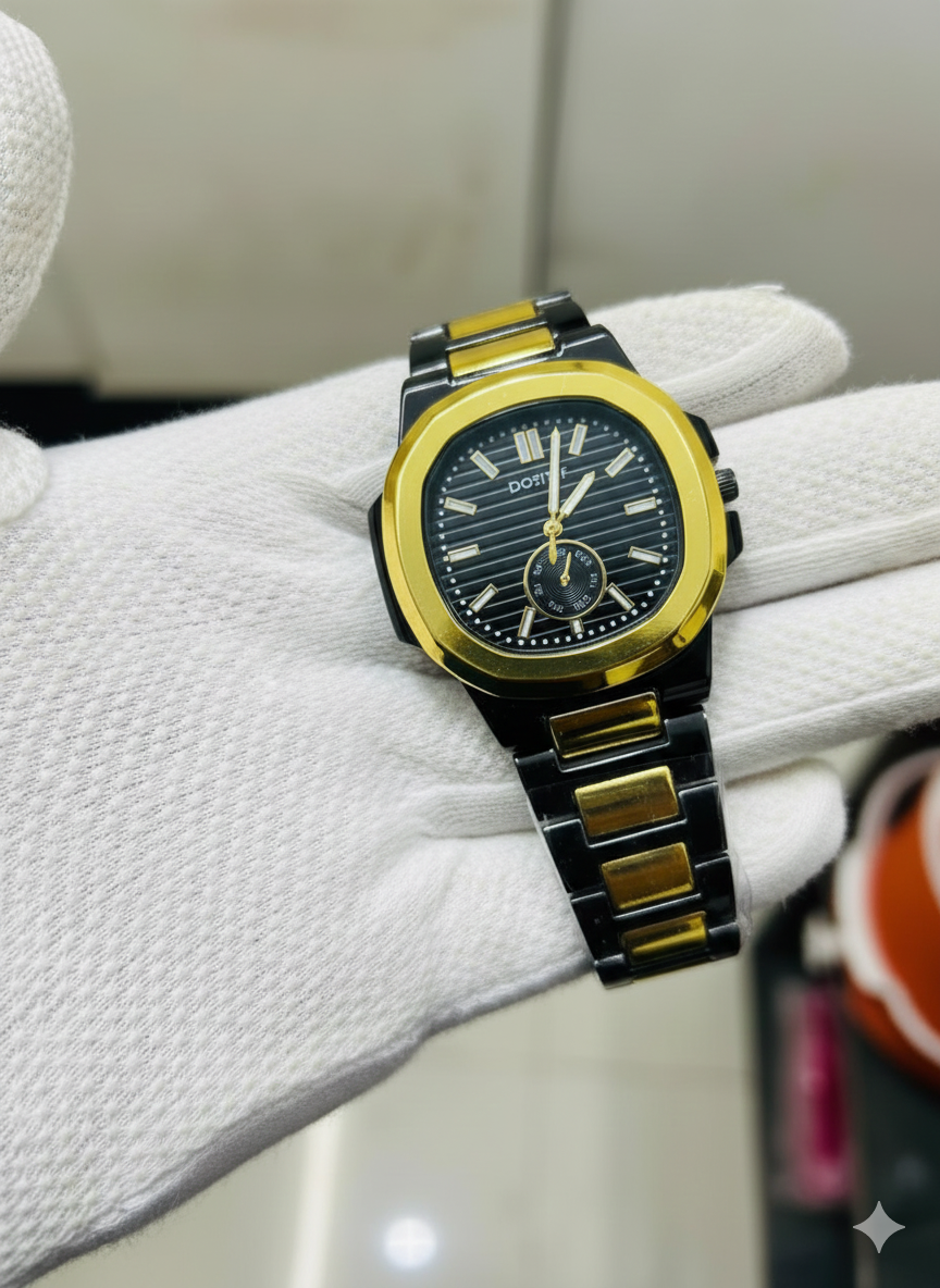 Square Nautilus Stainless Steel Watch for Men & Boys