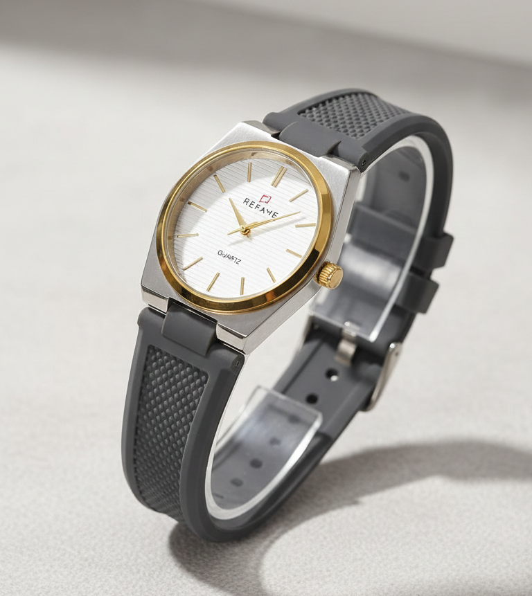 Silicone Tape Student Watch Men's Wristwatch Fashion Calendar Men's Watch