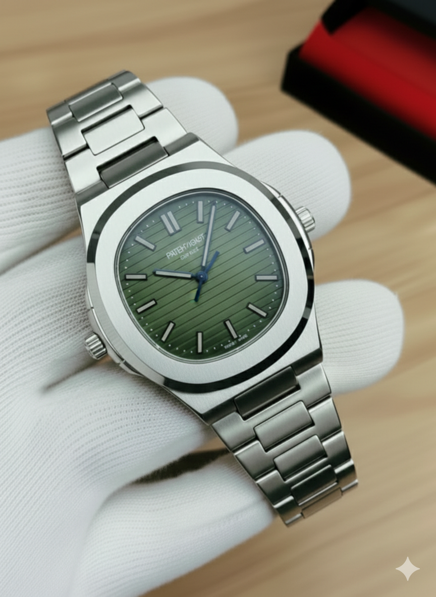 Square Nautilus Stainless Steel Watch for Men & Boys