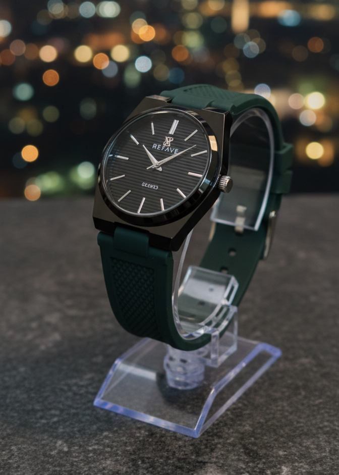 Silicone Tape Student Watch Men's Wristwatch Fashion Calendar Men's Watch