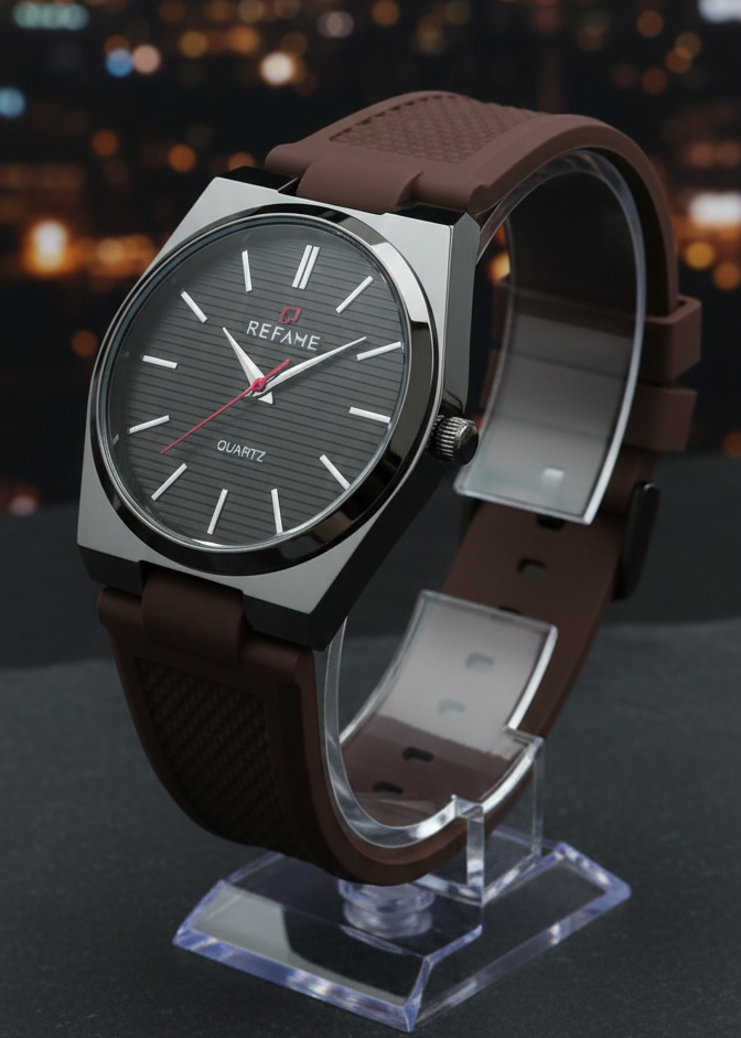 Silicone Tape Student Watch Men's Wristwatch Fashion Calendar Men's Watch