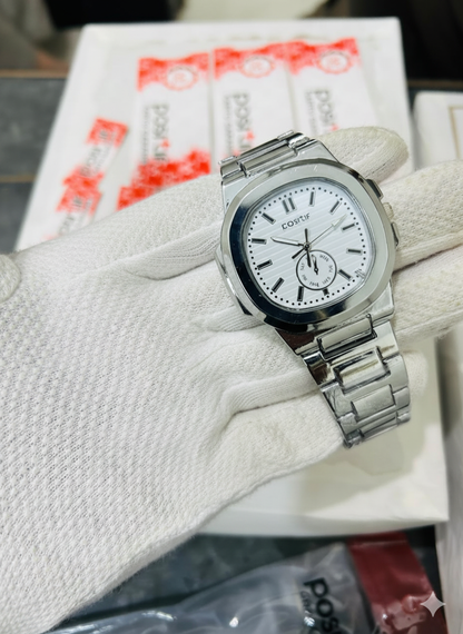 Square Nautilus Stainless Steel Watch for Men & Boys