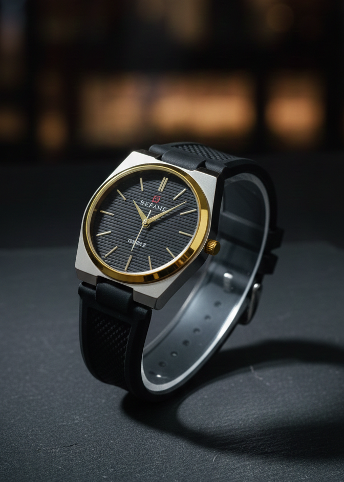 Silicone Tape Student Watch Men's Wristwatch Fashion Calendar Men's Watch