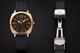 Universal Point Premium Black Dial Men’s Watch | Glossy Black Case | Silicone Strap | Master Lock Clasp | Analog Wrist Watch