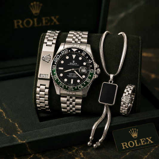 Luxury Rolex Watch Combo – Premium 4-Piece Men’s Set