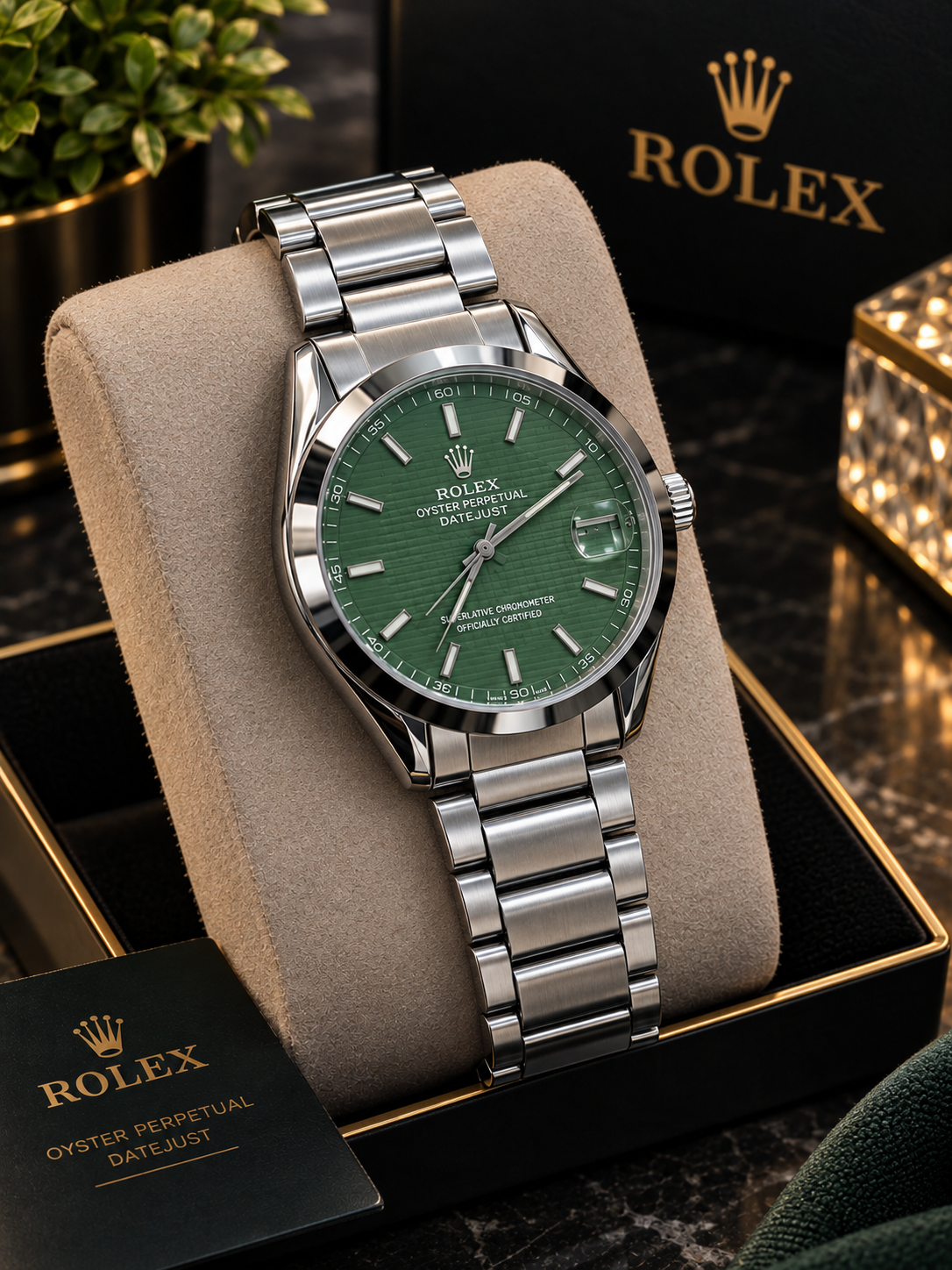 ROLEX Luxury Dial Stainless Steel Watch – Premium Men’s Timepiece