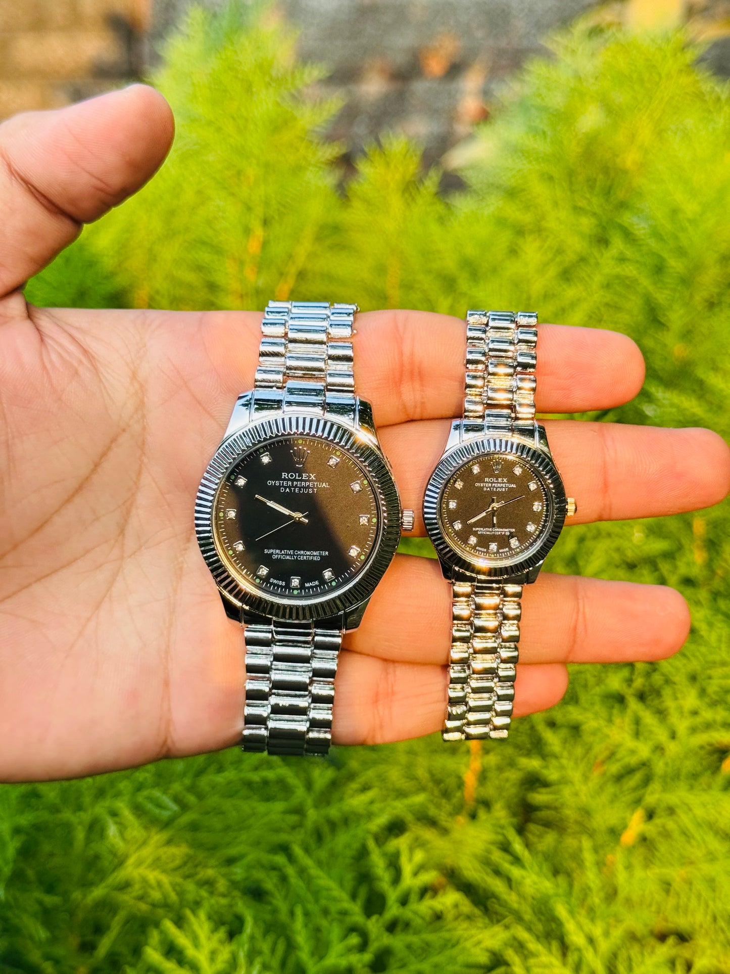 Rolex Stainless Steel Couple Watch