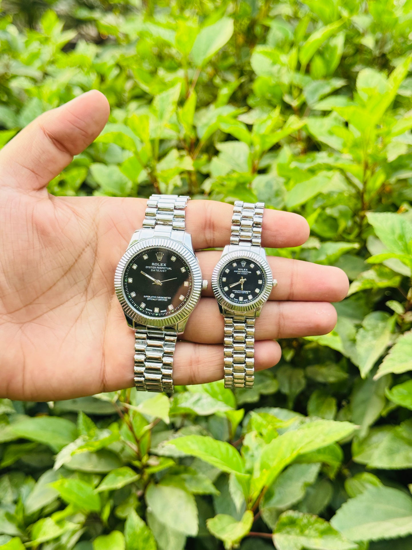 Rolex Stainless Steel Couple Watch