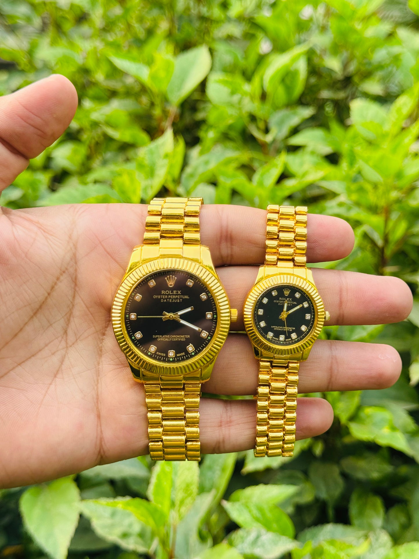 Rolex Stainless Steel Couple Watch