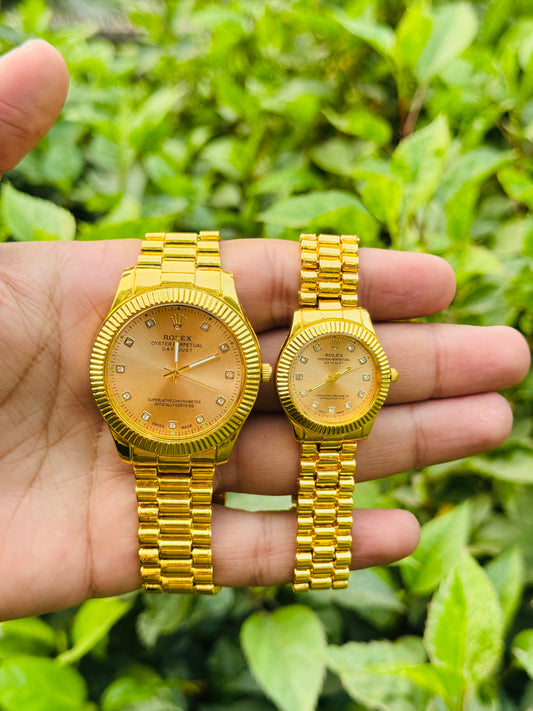 Rolex Stainless Steel Couple Watch