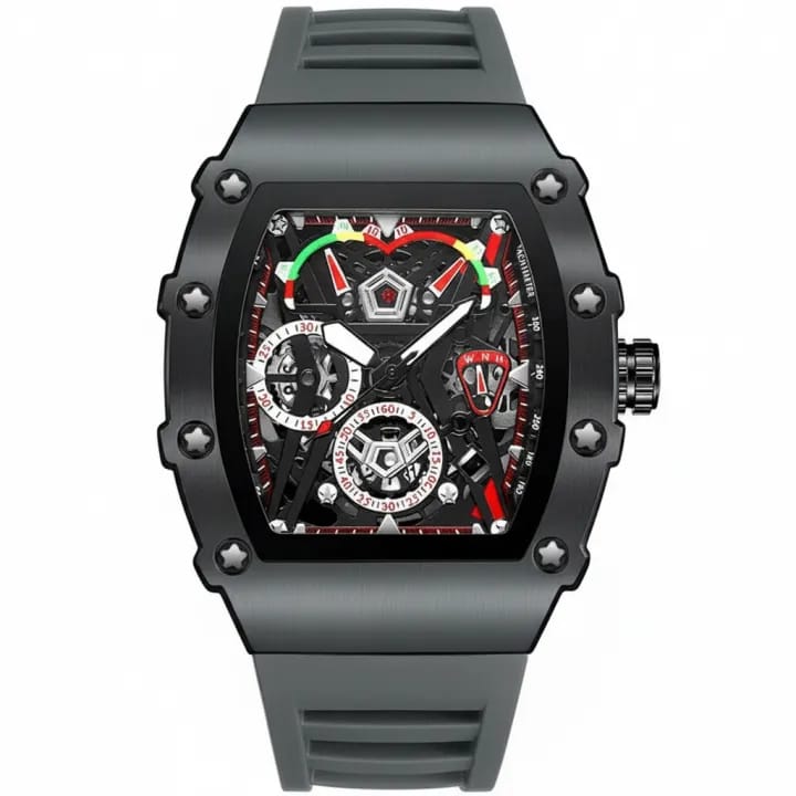 Frank Muller Latest Article Watch with Rubber Strap(Plastic Case)