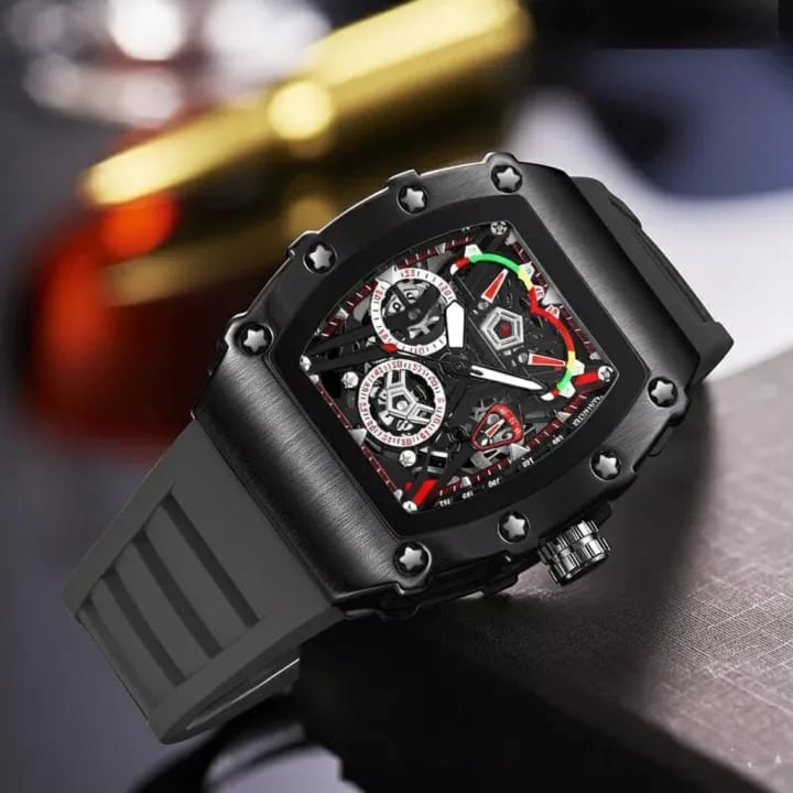 Frank Muller Latest Article Watch with Rubber Strap(Plastic Case)