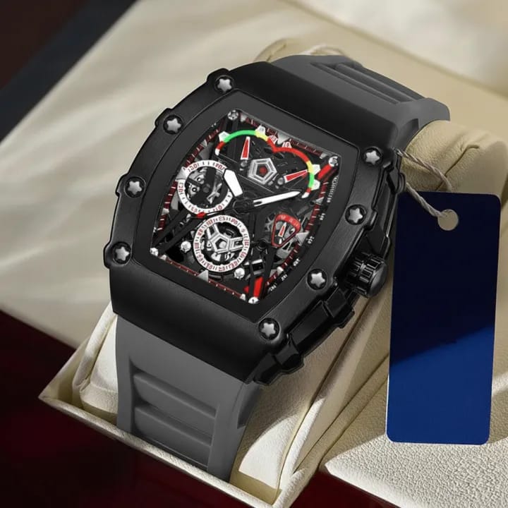 Frank Muller Latest Article Watch with Rubber Strap(Plastic Case)