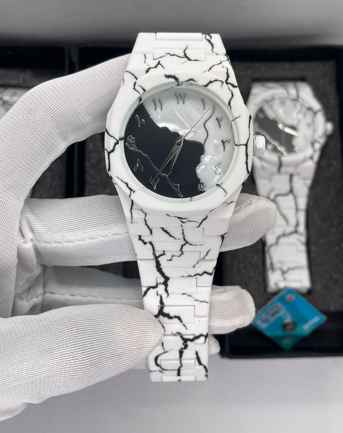 Marble Textured Arabic Aura Watch Limited Edition (Fiber 44gm)