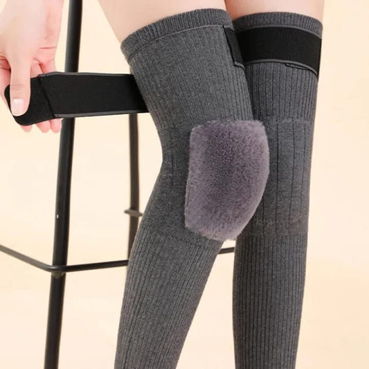 Thick Padded Knee Warmer With Strap