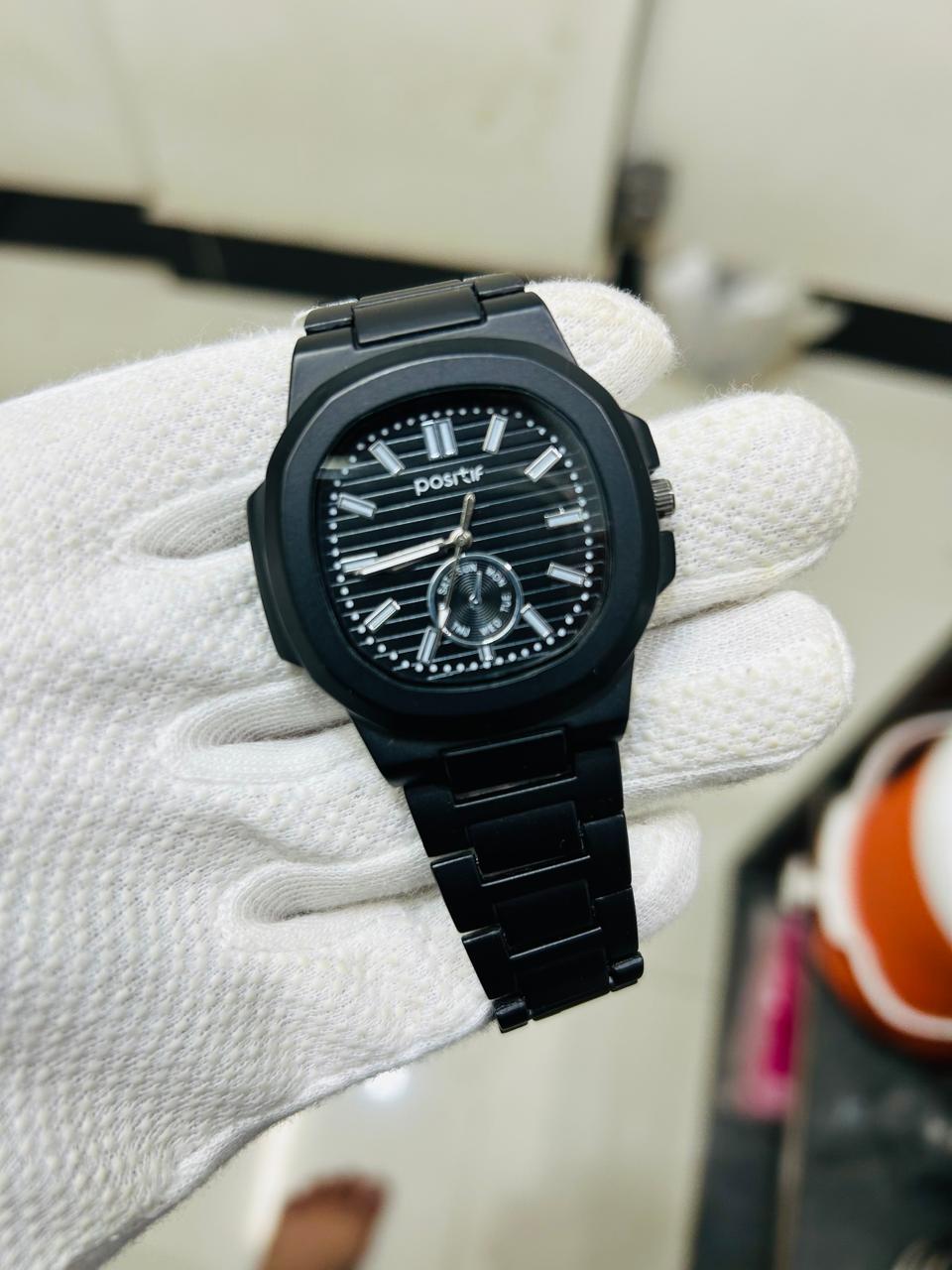 Square Nautilus Stainless Steel Watch for Men & Boys