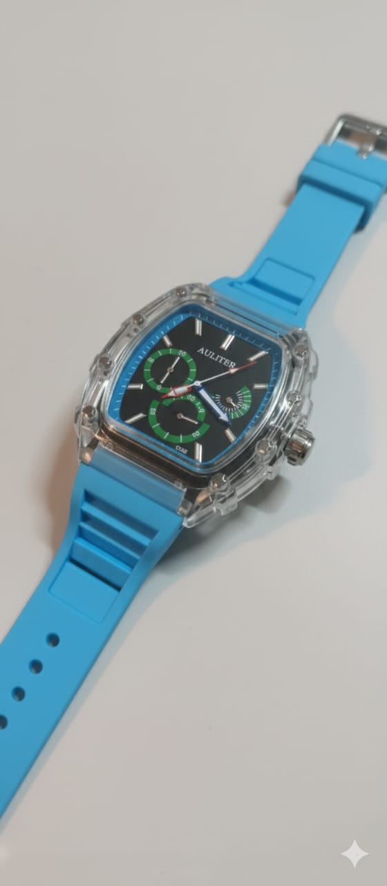 Frank Muller Transparent Dial Latest Article Watch with Rubber Strap(Plastic Case)