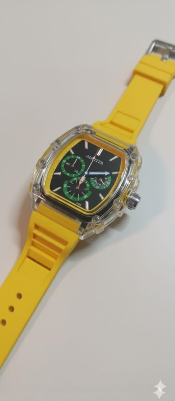 Frank Muller Transparent Dial Latest Article Watch with Rubber Strap(Plastic Case)