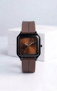 SABR Stealth Square Watch with Eastern Arabic Numerals – Magnetic Strap & Sunray Dial
