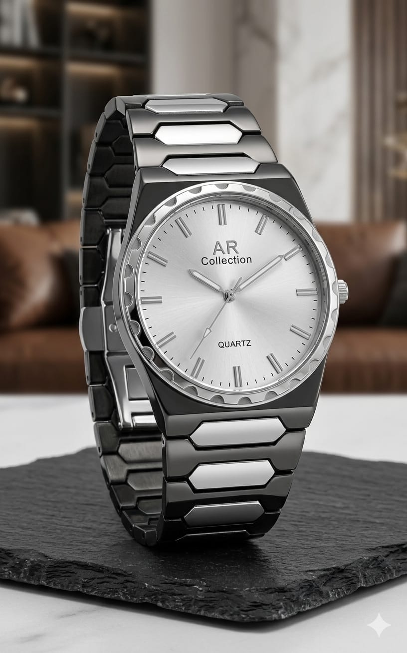 AR Collection "Icon" Series – Integrated Bracelet Quartz Timepiece