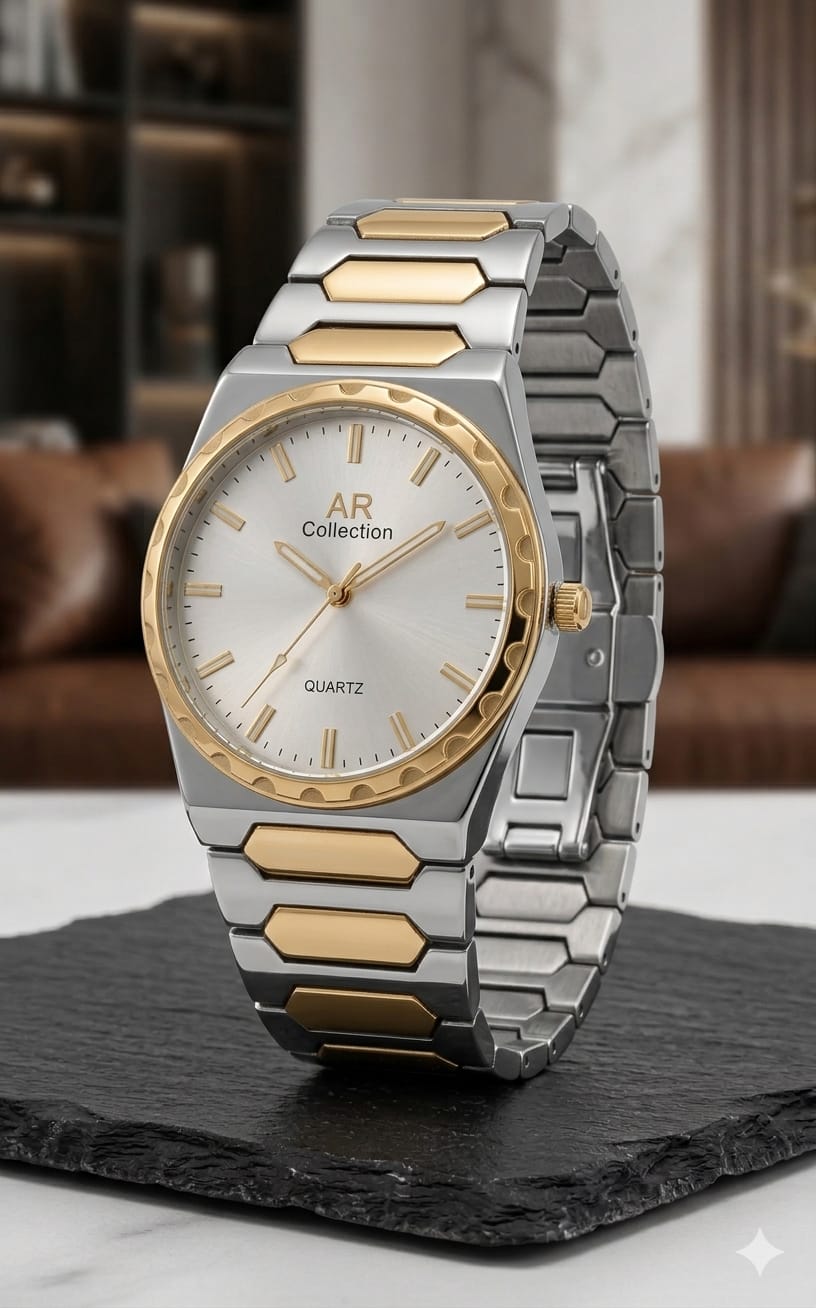 AR Collection "Icon" Series – Integrated Bracelet Quartz Timepiece