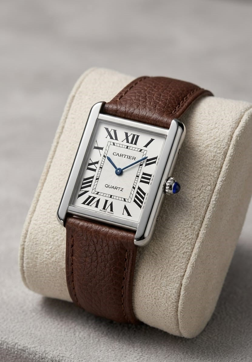 Cartier Tank OLD MONEY in Leather Strap