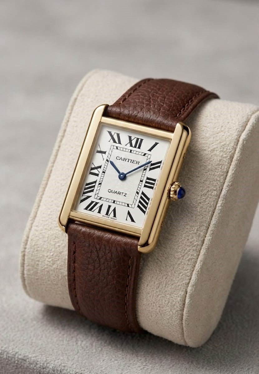 Cartier Tank OLD MONEY in Leather Strap