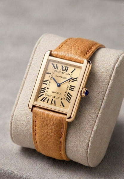 Cartier Tank OLD MONEY in Leather Strap