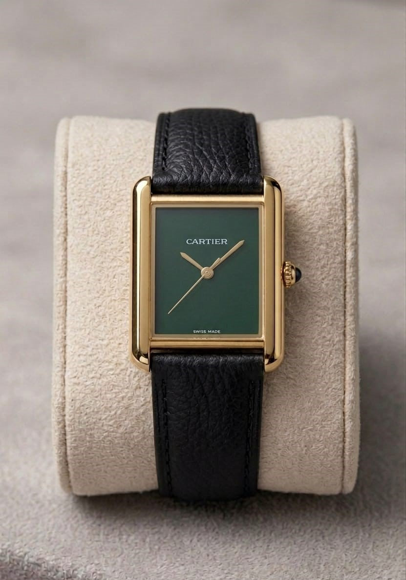 Cartier Tank OLD MONEY in Leather Strap