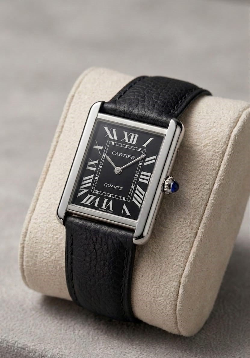 Cartier Tank OLD MONEY in Leather Strap