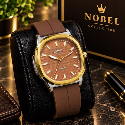 NOBEL Premium Luxury Men’s Watch – Silicone Strap with Magnetic Lock