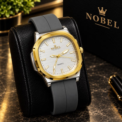 NOBEL Premium Luxury Men’s Watch – Silicone Strap with Magnetic Lock